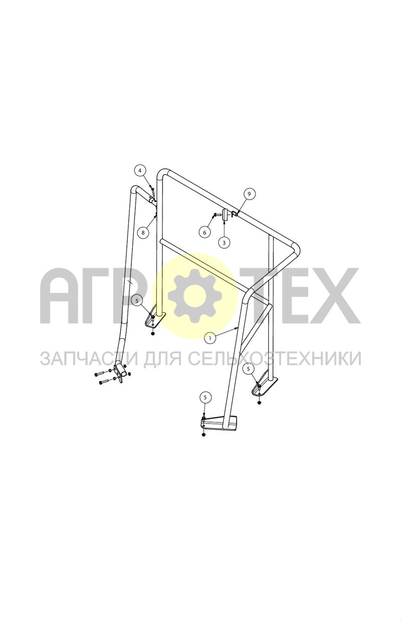 Поручни (SX017276) (№3 на схеме)